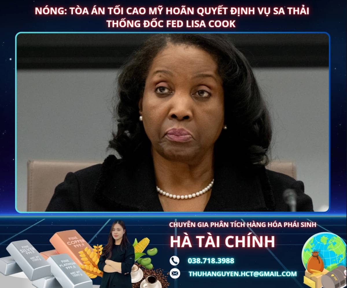 Tòa án Tối cao Mỹ trì hoãn phán quyết về vụ sa thải Thống đốc Fed Lisa Cook