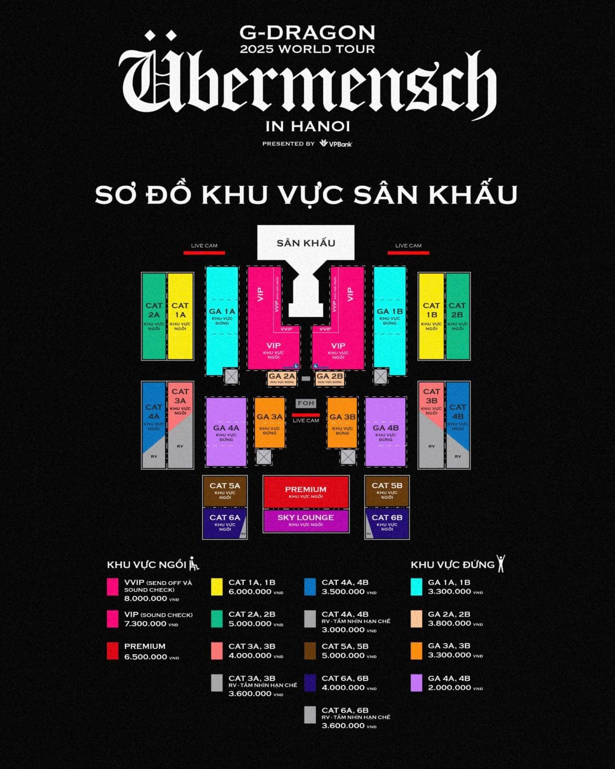G-Dragon 2025 World Tour [Übermensch] biểu tượng toàn cầu chính thức trở lại chuyến lưu diễn được mong chờ bật