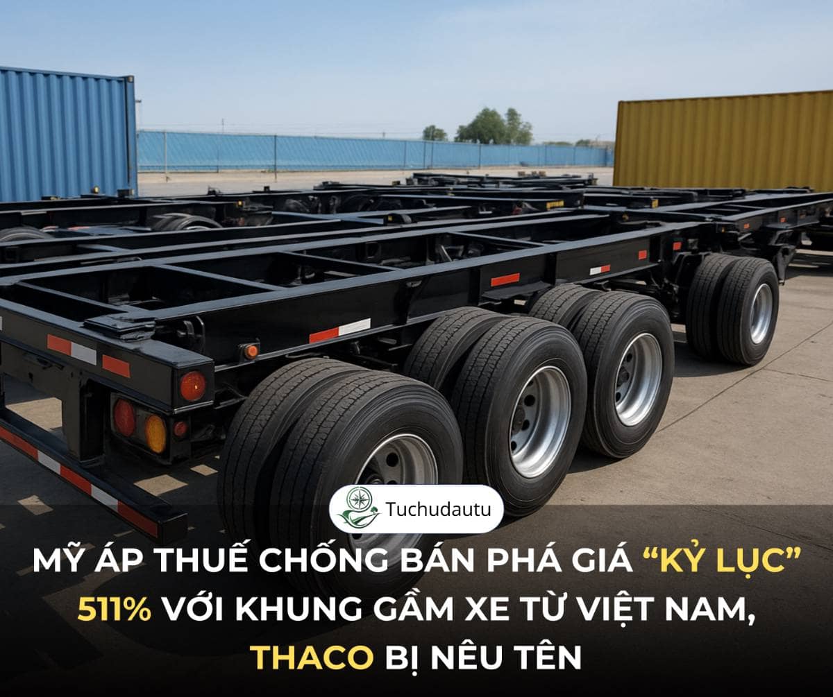 Mỹ áp thuế chống bán phá giá “kỷ lục” 511% với khung gầm xe từ Việt Nam, Thaco bị nêu tên