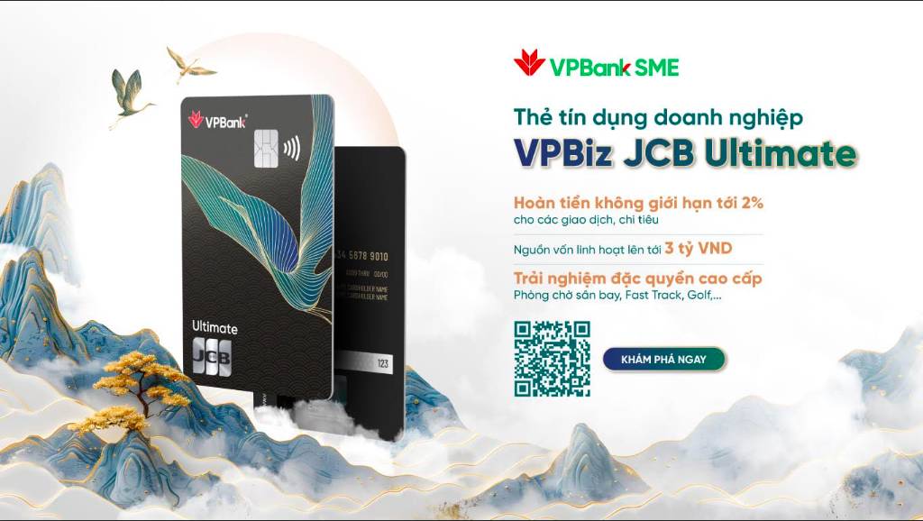 VPBiz JCB Ultimate: Thẻ tín dụng cung cấp đặc quyền đẳng cấp quốc tế dành cho lãnh đạo doanh nghiệp