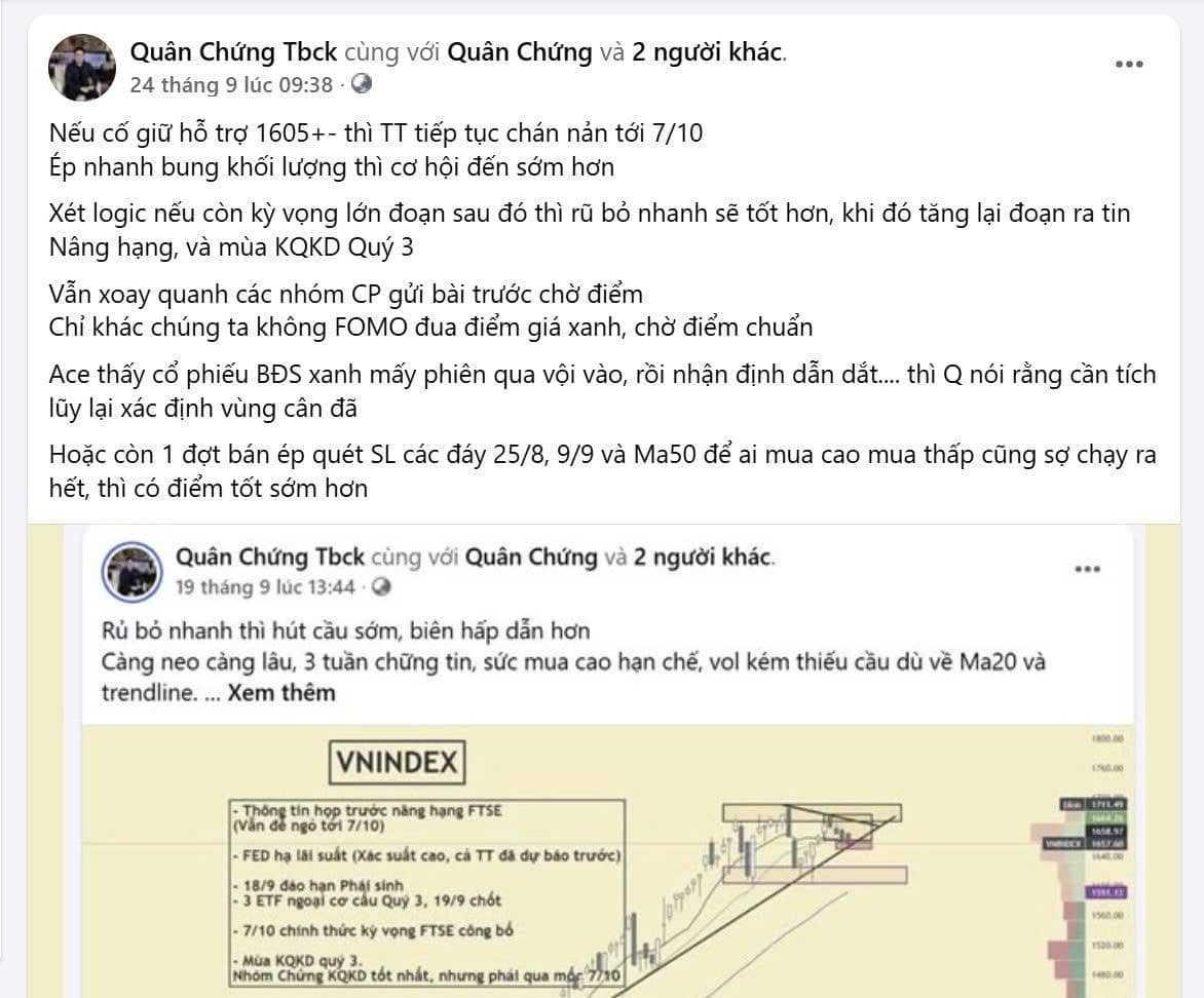 Cách Bắt Đáy Cổ phiếu chuẩn nhất Tháng 10. - Nhiều nhóm đánh thốc thủng đáy tháng 8, tháng 9 quét SL,  ...