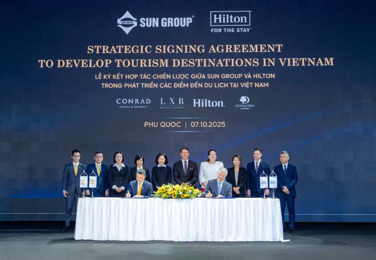 Sun Group ký kết hợp tác chiến lược cùng Hilton chuẩn bị hạ tầng lưu trú đẳng cấp cho Hội