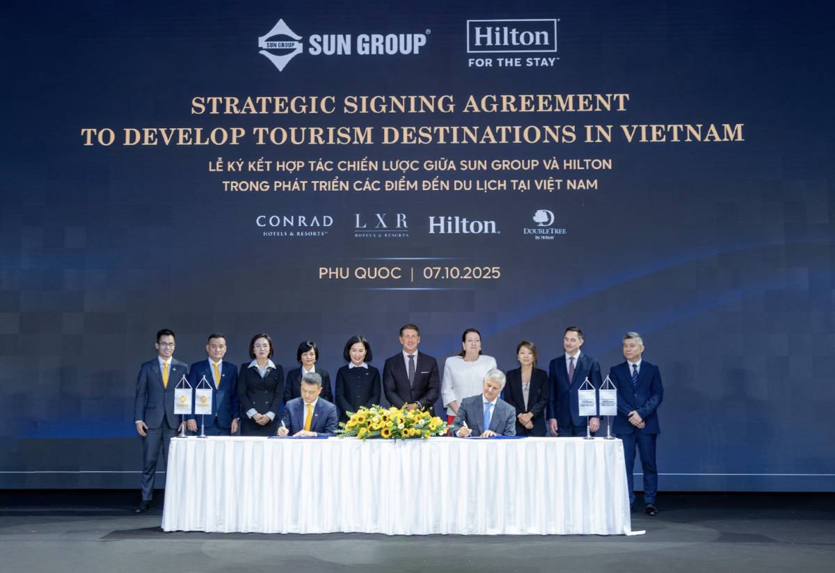 Sun Group ký kết hợp tác chiến lược cùng Hilton chuẩn bị hạ tầng lưu trú đẳng cấp cho Hội