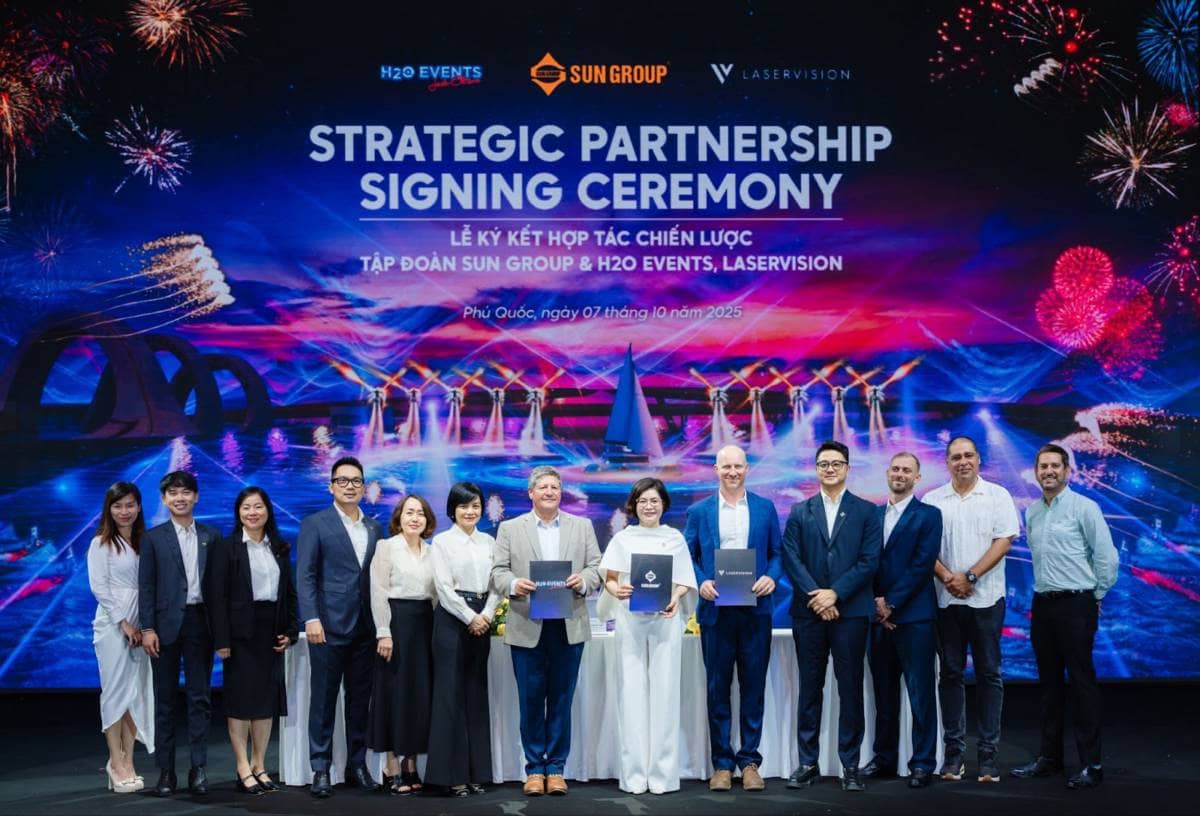 Sun Group hợp tác chiến lược với H2O Events, LaserVision phát triển show nghệ thuật đẳng cấp quốc tế tại