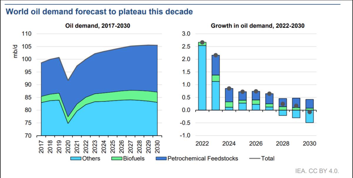 Triển vọng thị trường năng lượng toàn cầu: Nhu cầu dầu có thể đạt đỉnh trong nửa cuối thập kỷ này?