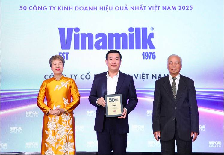Vinamilk khẳng định bản lĩnh tiên phong qua bảng xếp hạng top 50 năm 2025