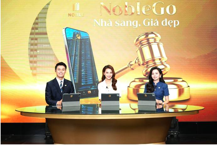 Cạnh tranh quyết liệt để “săn” quyền mua studio dự án Sunshine Legend City trên sóng livestream NobleGo tối 7/10