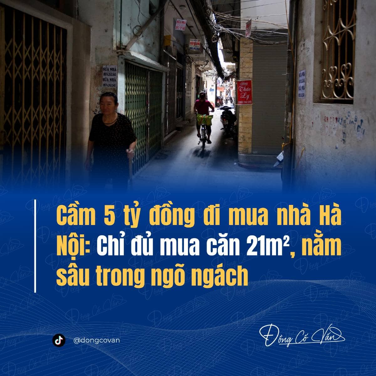 “Cầm 5 tỷ đồng đi mua nhà Hà Nội: Chỉ đủ mua căn 21m², nằm sâu trong ngõ ngách”