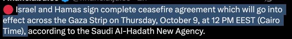 Thỏa thuận Israel – Hamas hạ nhiệt rủi ro: Dầu giảm nhưng vàng vẫn giữ đỉnh?
