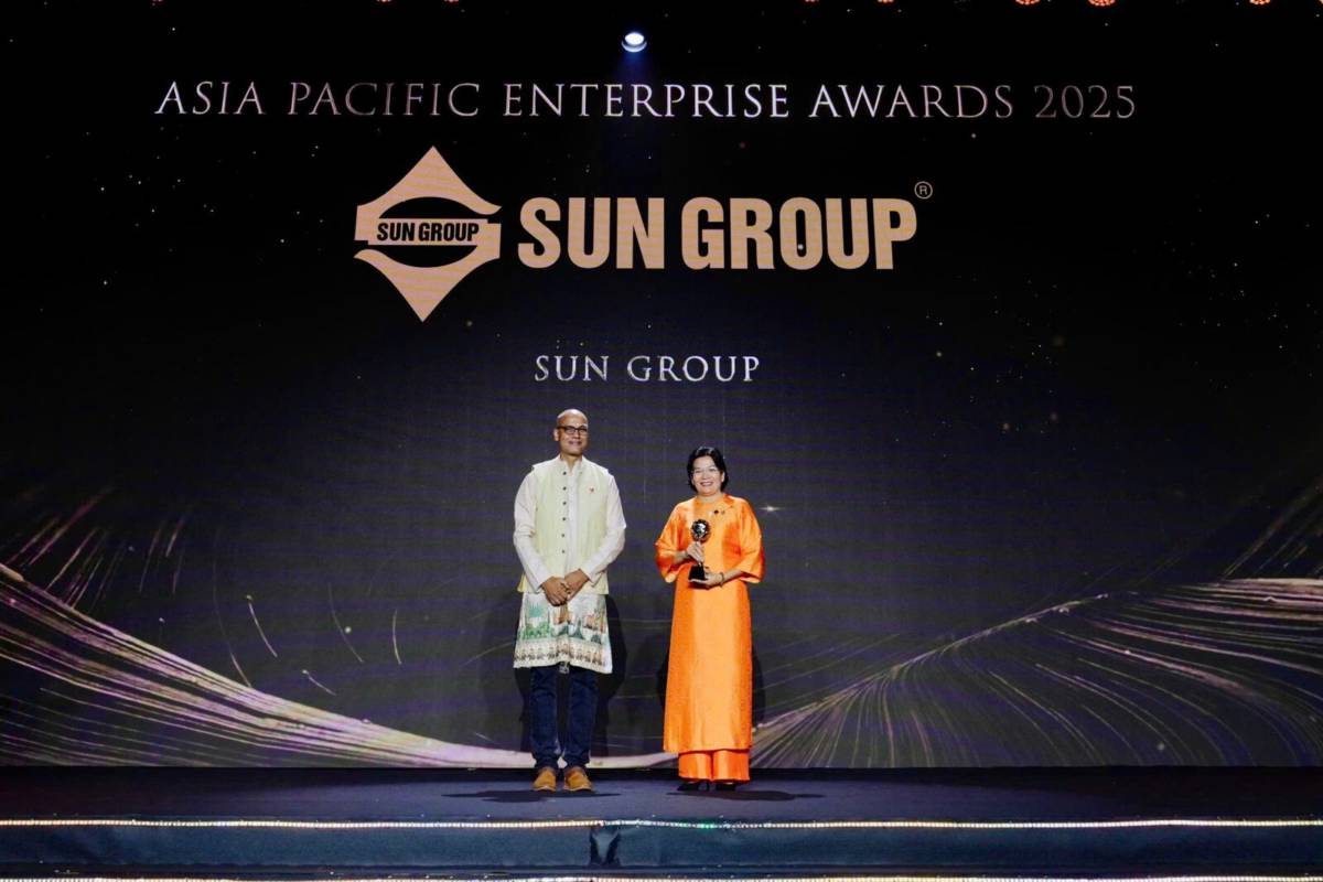 Sun Group nhận giải thưởng “Thương hiệu truyền cảm hứng châu Á 2025” do APEA trao tặng