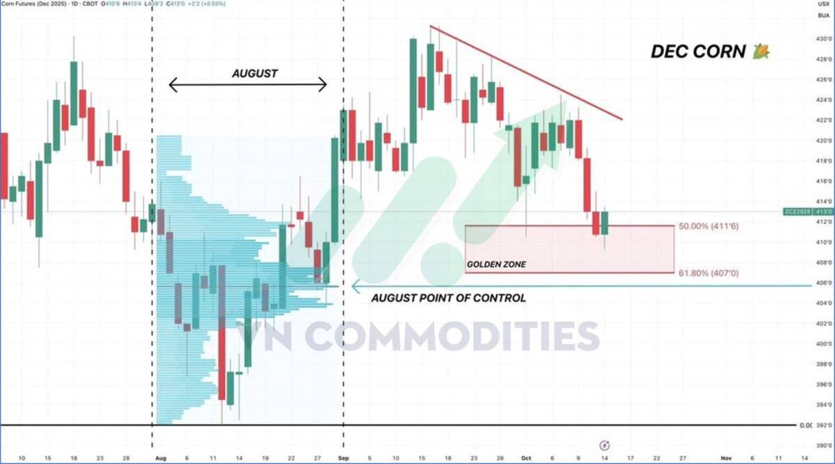 Ngô Mỹ tiến sát kỷ lục mới – Ca cao và cà phê bước vào vùng cân bằng vàng