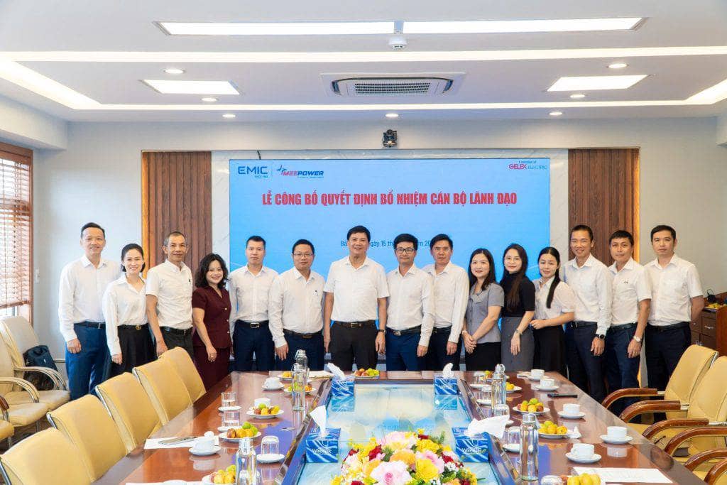 Công bố quyết định bổ nhiệm Tổng Giám đốc cho các dơn vị thành viên EMIC, MEEPOWER