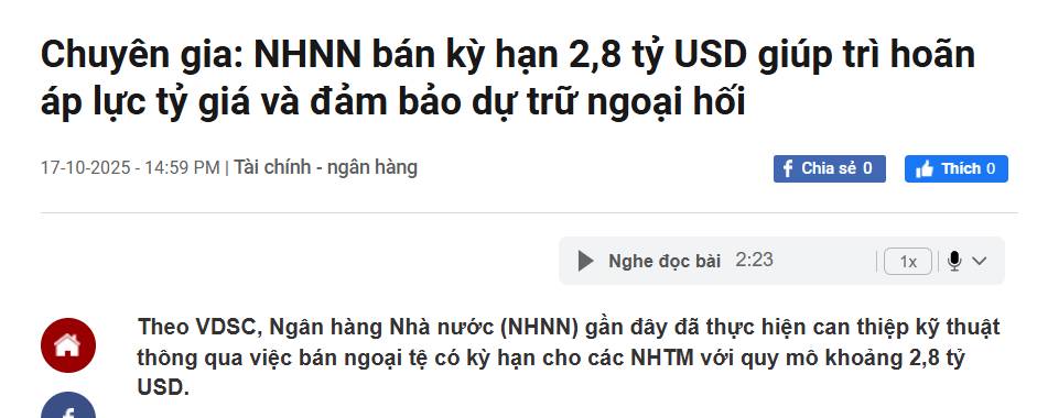 Liệu tỷ giá chạm trần có phải nguyên nhân khiến VN-Index suy yếu?
