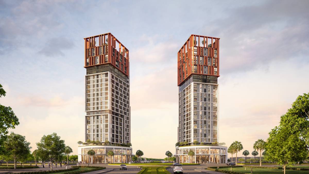 Biểu tượng “Song lân chầu nhật” và tinh thần phương Đông trong thiết kế Cora Tower