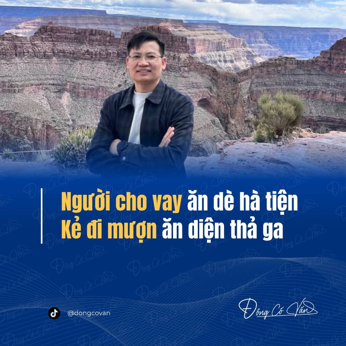 "Người cho vay ăn dè hà tiện, kẻ đi mượn ăn diện thả ga"