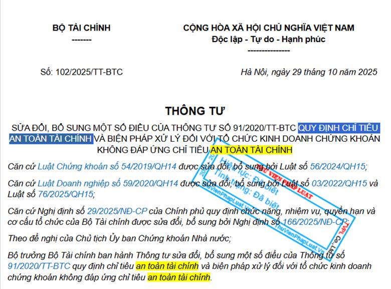 Thông tư Mới: Áp lực 'Nâng Chuẩn' Vốn Khả Dụng lên Công ty Chứng khoán và Quỹ