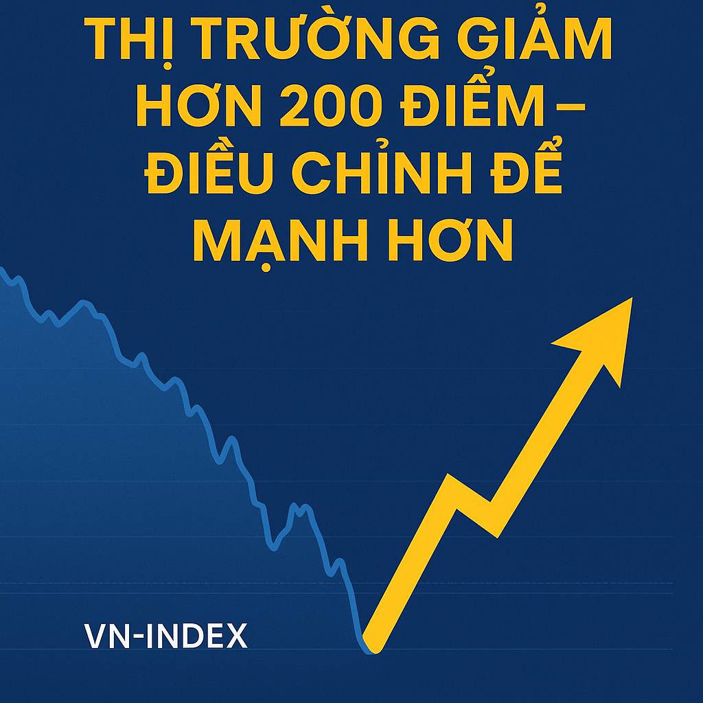 Thị trường giảm hơn 200 điểm – Nhịp điều chỉnh cần thiết trước chu kỳ mới
