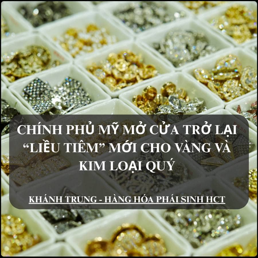 Chính phủ Mỹ mở cửa trở lại – “Liều tiêm” mới cho vàng và kim loại quý