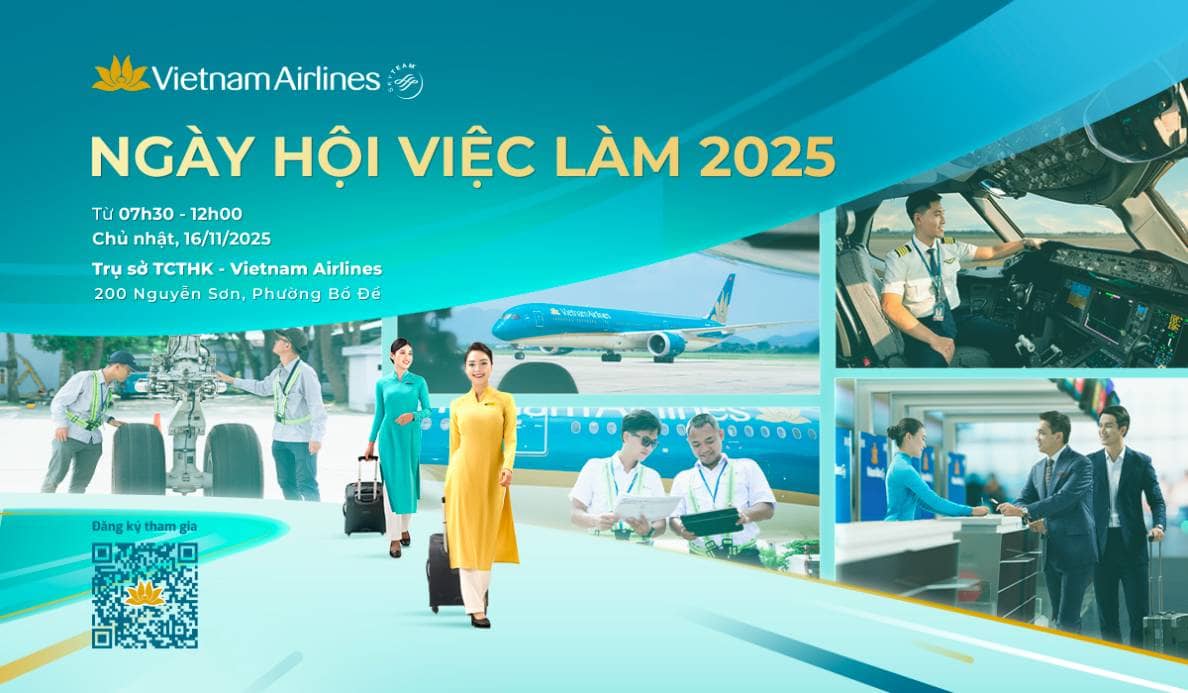 Cất cánh sự nghiệp cùng Vietnam Airlines tại Ngày hội việc làm 2025
