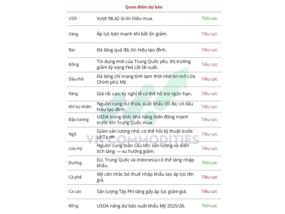 Lạm Phát Chưa Hạ Nhiệt Cơ Hội Cho Kim Loại Quý, Thách Thức Với Dầu Và Ngũ Cốc