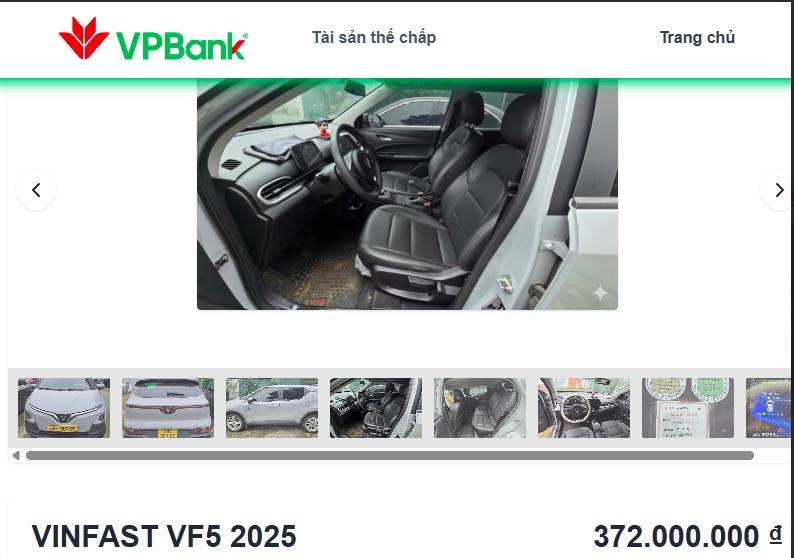 VPBank thanh lý tài sản đảm bảo, giá thấp hơn thị trường 10-20%