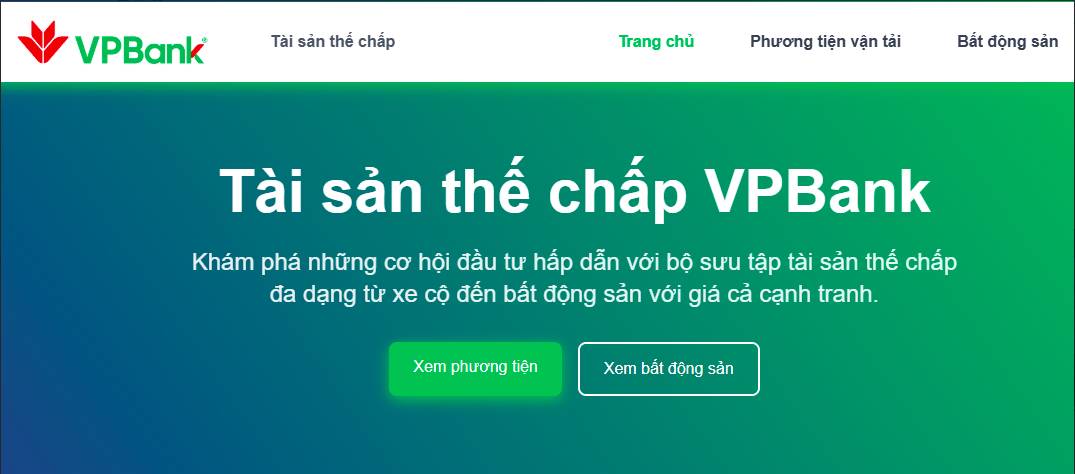 VPBank thanh lý tài sản đảm bảo, giá thấp hơn thị trường 10-20%
