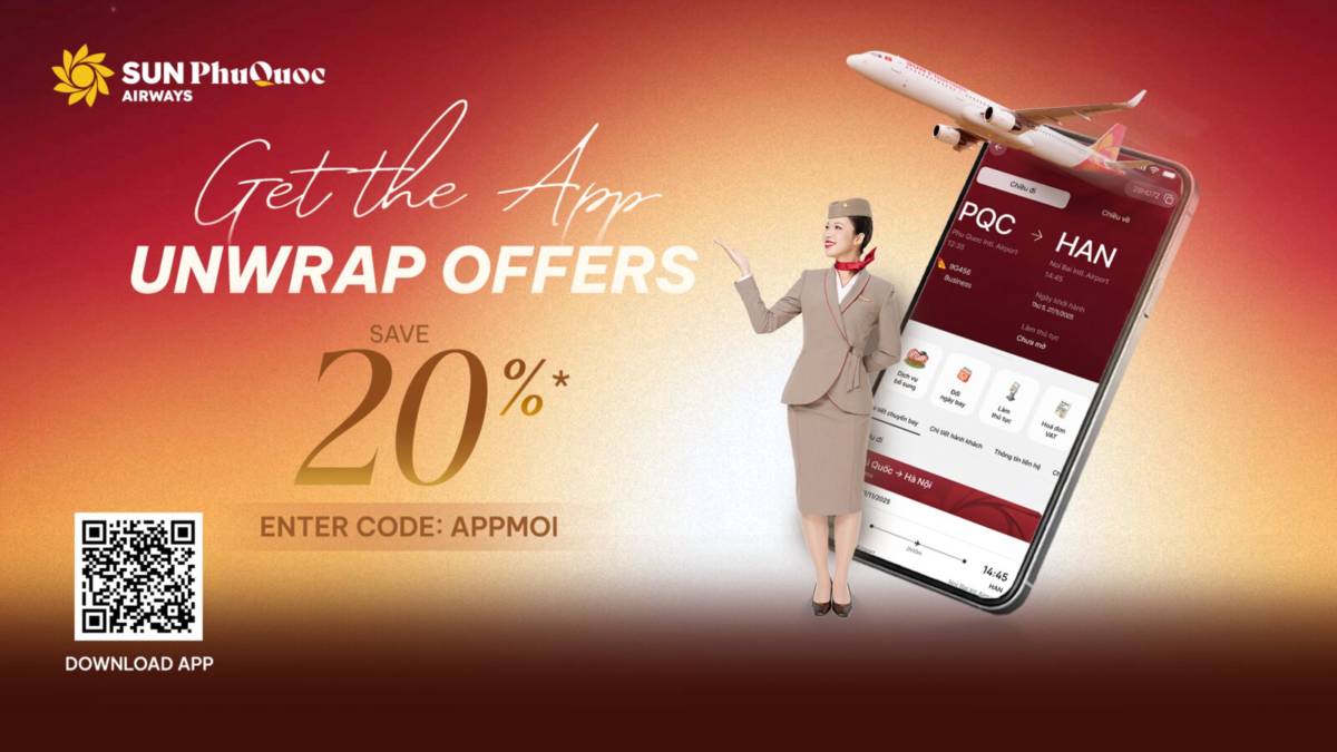 Sun PhuQuoc Airways tung hàng loạt deal siêu hời