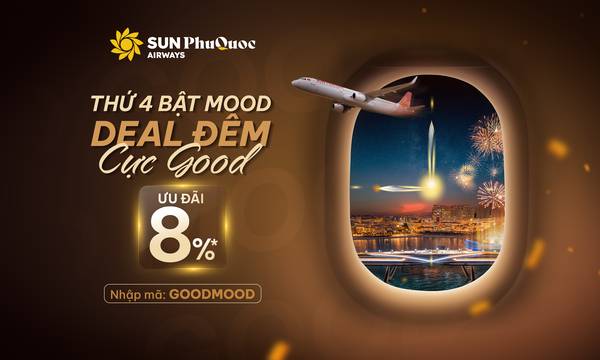 Sun PhuQuoc Airways tung hàng loạt deal siêu hời