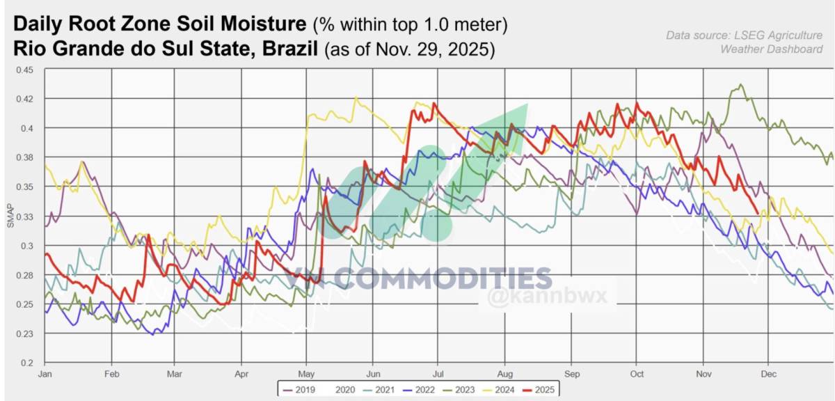 Xuất khẩu ngô Mỹ tăng vọt – Brazil đối mặt hạn hán; đường quay lại đà đi lên
