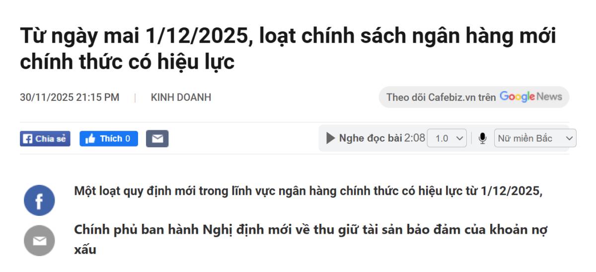 Market recap: Tuần thứ nhất - tháng 12