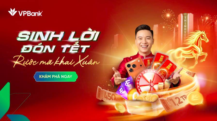 VPBank triển khai chương trình “Sinh lời đón Tết – Rước mã khai xuân” 