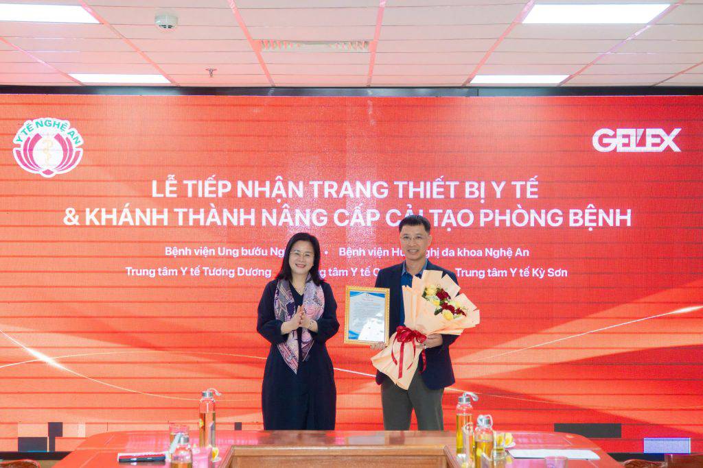 GELEX trao tặng trang thiết bị y tế và hỗ trợ nâng cấp phòng bệnh tại tỉnh Nghệ An