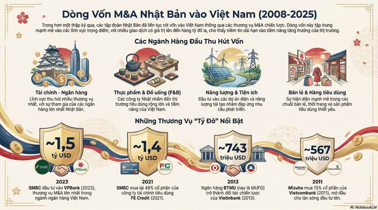 Sóng thần M&A Nhật Bản: gần 2 thập kỷ rót hàng tỷ USD, doanh nghiệp Việt nào bị chi phối?