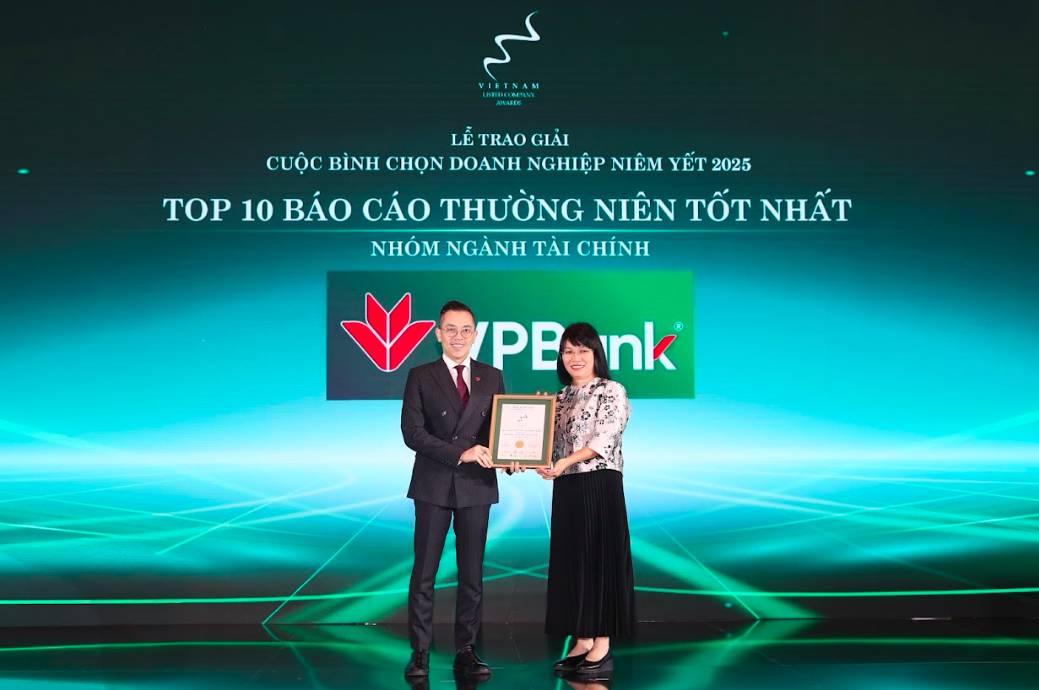 VPBank là ngân hàng duy nhất nhận hai giải thưởng tại VLCA 2025
