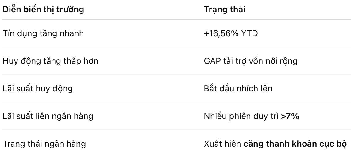 Tín dụng tăng tốc mạnh trước thềm năm mới – Đường cong tăng trưởng 2025 đổi hình, liệu hệ thống ngân hàng có đủ “nhiên liệu” để chạy tiếp?
