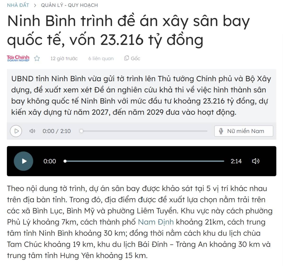 Đề xuất dự án cảng hàng không quốc tế Ninh Bình, bệnh viện Việt Đức 2 và Bạch Mai 2 đi vào hoạt động  ...