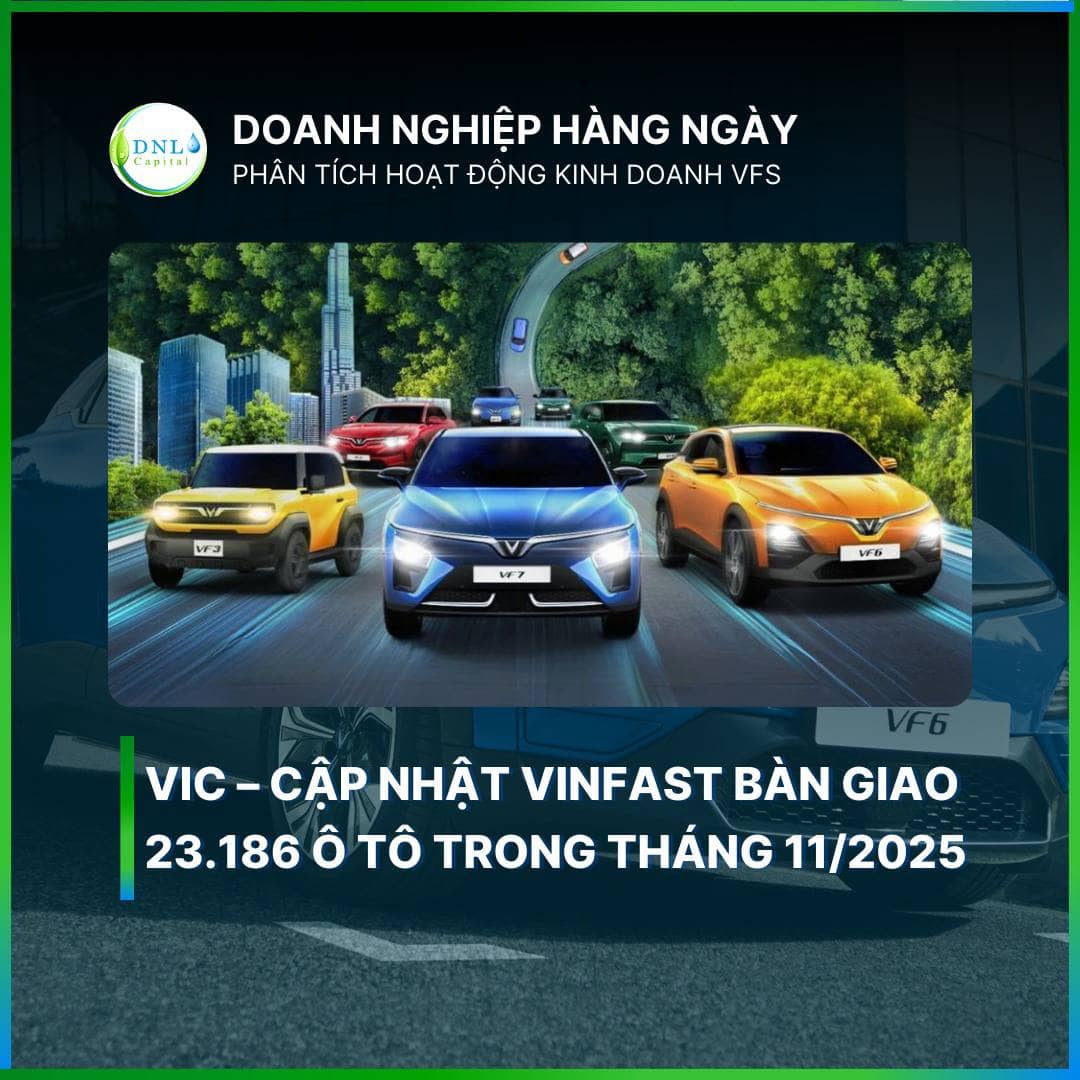 [KEYNOTES] VIC – CẬP NHẬT VINFAST BÀN GIAO 23.186 Ô TÔ TRONG THÁNG 11/2025. ============. 🌟VinFast  ...