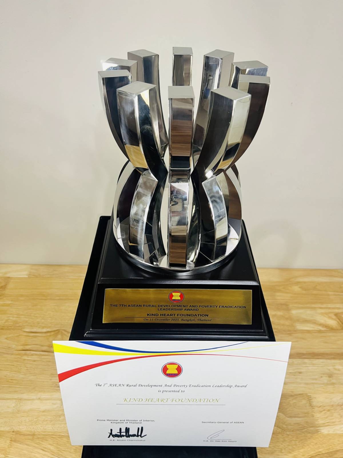 Quỹ Thiện Tâm được trao giải thưởng ASEAN về phát triển nông thôn và xóa đói giảm nghèo