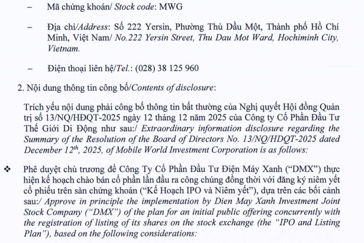 Điện Máy Xanh IPO 2026: “Đứa con chiến lược” của ông Nguyễn Đức Tài bước ra ánh sáng – mở khóa giá trị nào cho nhà đầu tư?