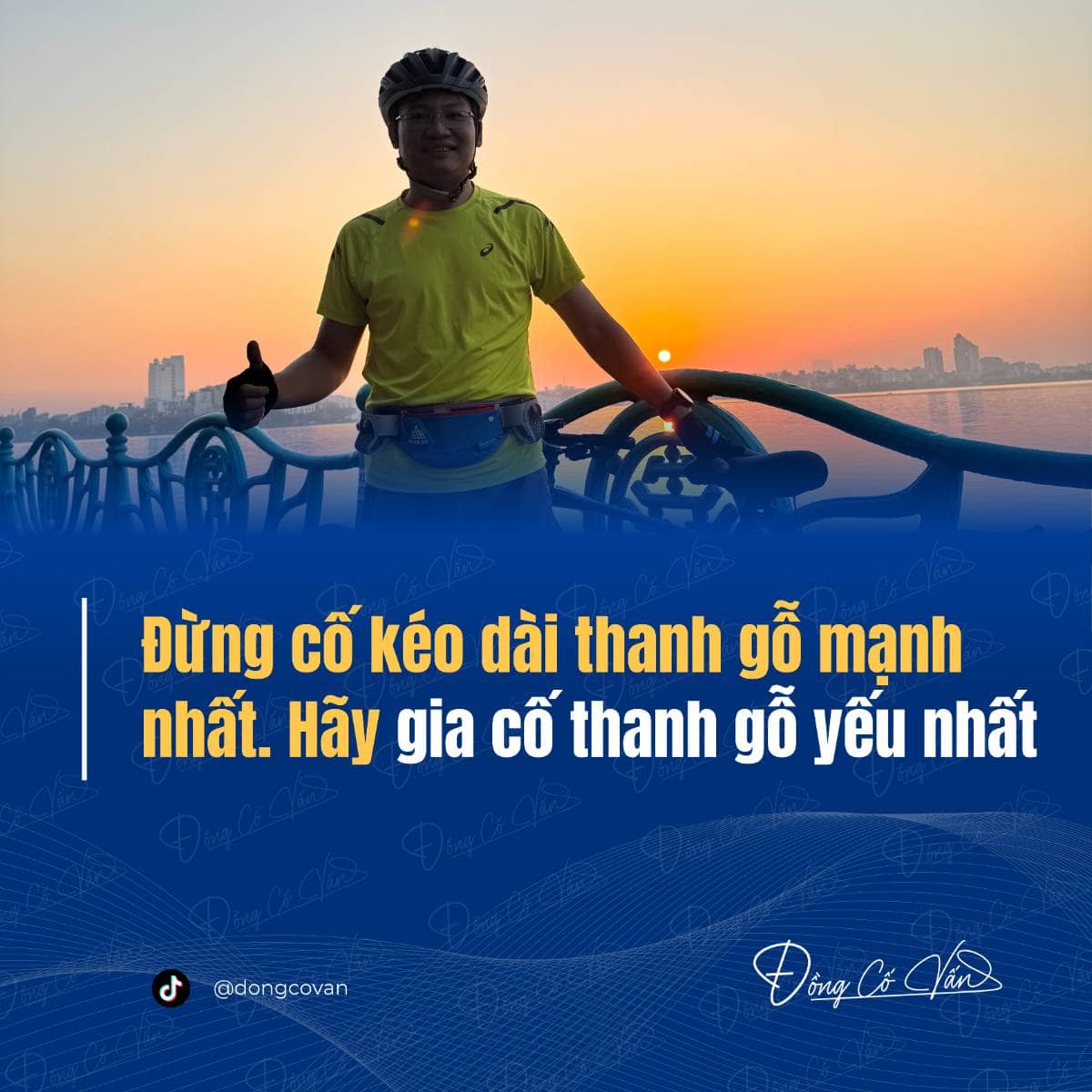 Đừng cố kéo dài thanh gỗ mạnh nhất - Hãy gia cố thanh gỗ yếu nhất.