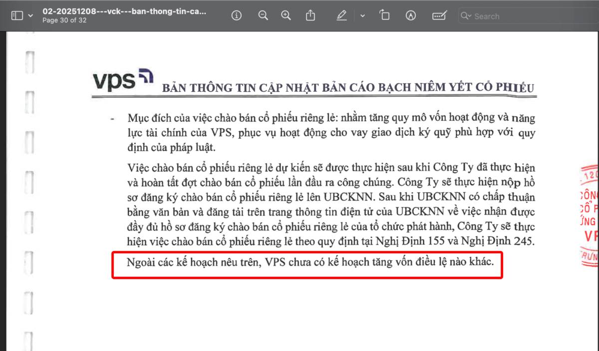 Những điều cần học từ thương vụ IPO của công ty chứng khoán VPS, HSX: VCK