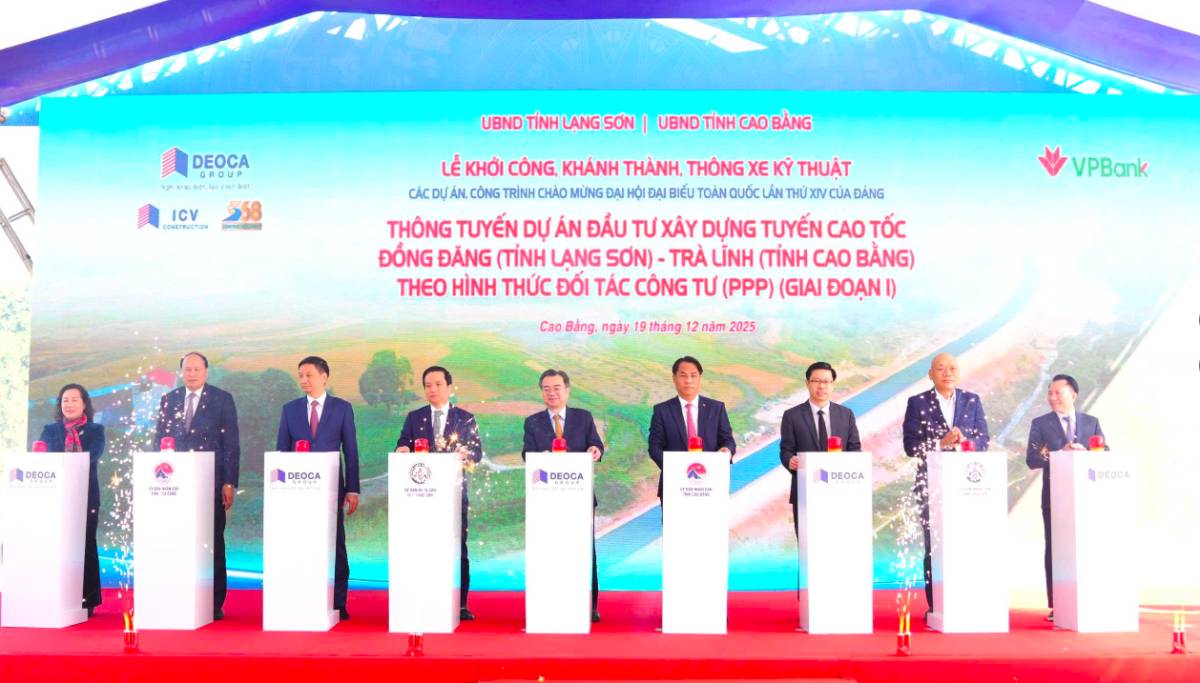 Thông tuyến dự án cao tốc Đồng Đăng – Trà Lĩnh