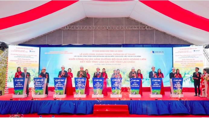 Chính thức khởi công hầm Hoàng Liên hơn 3.300 tỷ đồng