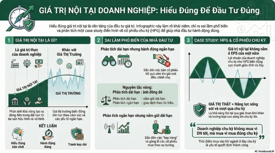 Giá trị nội tại doanh nghiệp – Hiểu đúng để đầu tư đúng