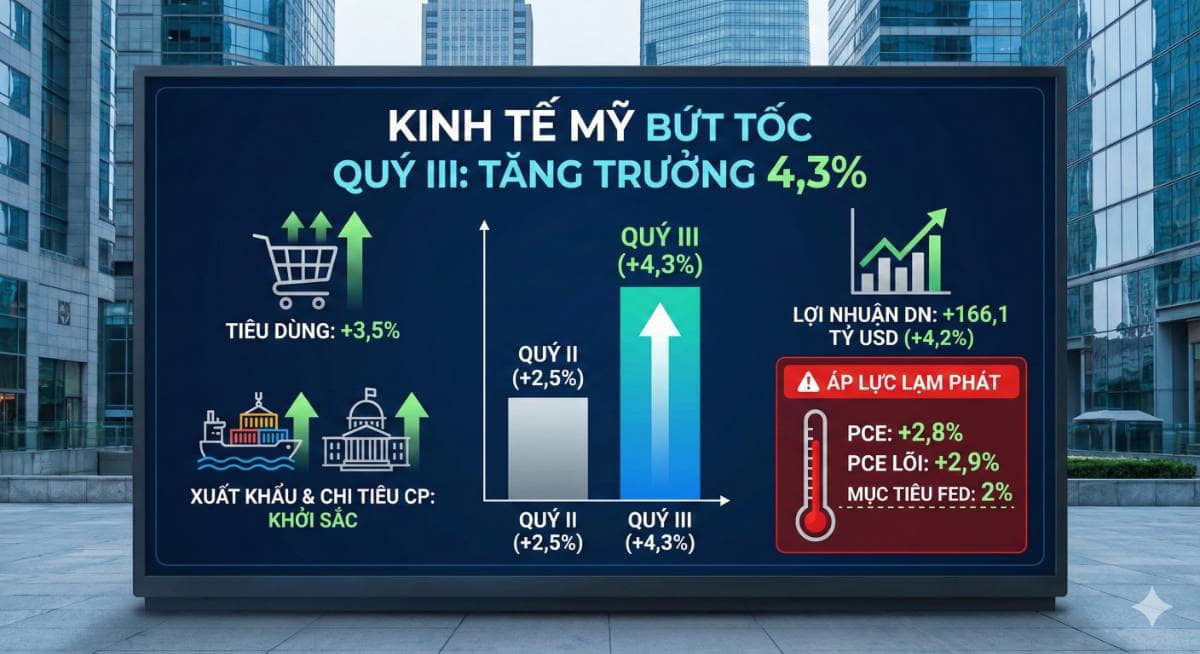 KINH TẾ MỸ BỨC TỐC QUÝ III, TĂNG TRƯỞNG VƯỢT KỲ VỌNG. Nền kinh tế Mỹ ghi nhận mức tăng trưởng mạnh mẽ  ...