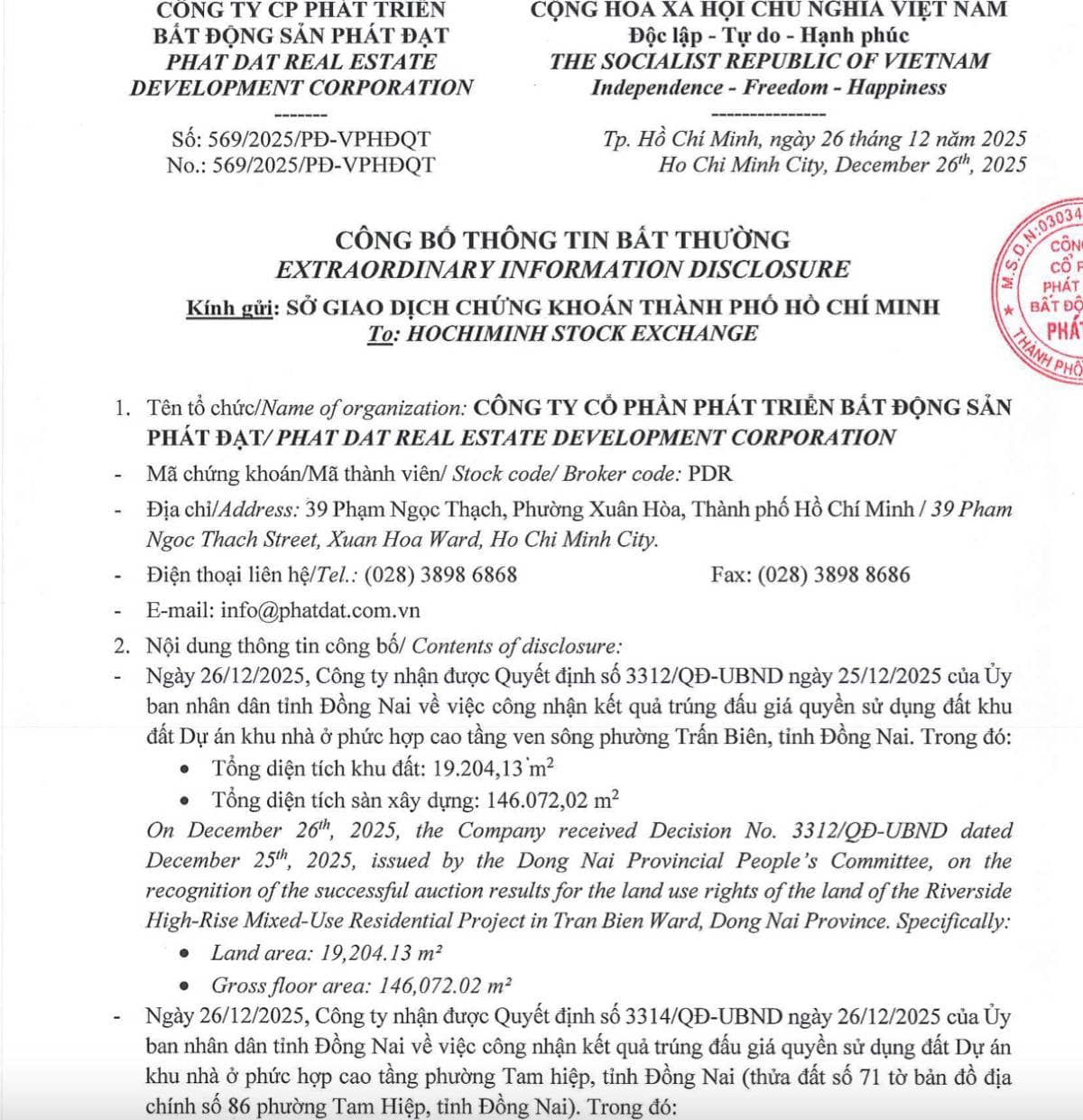 PDR “gom đất” Đồng Nai: Bước đi chiến lược cho chu kỳ bất động sản mới hay chỉ là cú đặt cược dài hơi?