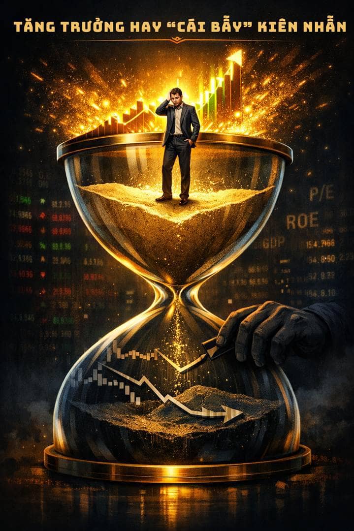Tăng trưởng hay "cái bẫy" kiên nhẫn: khi 80% thời gian trên thị trường là sự tra tấn?