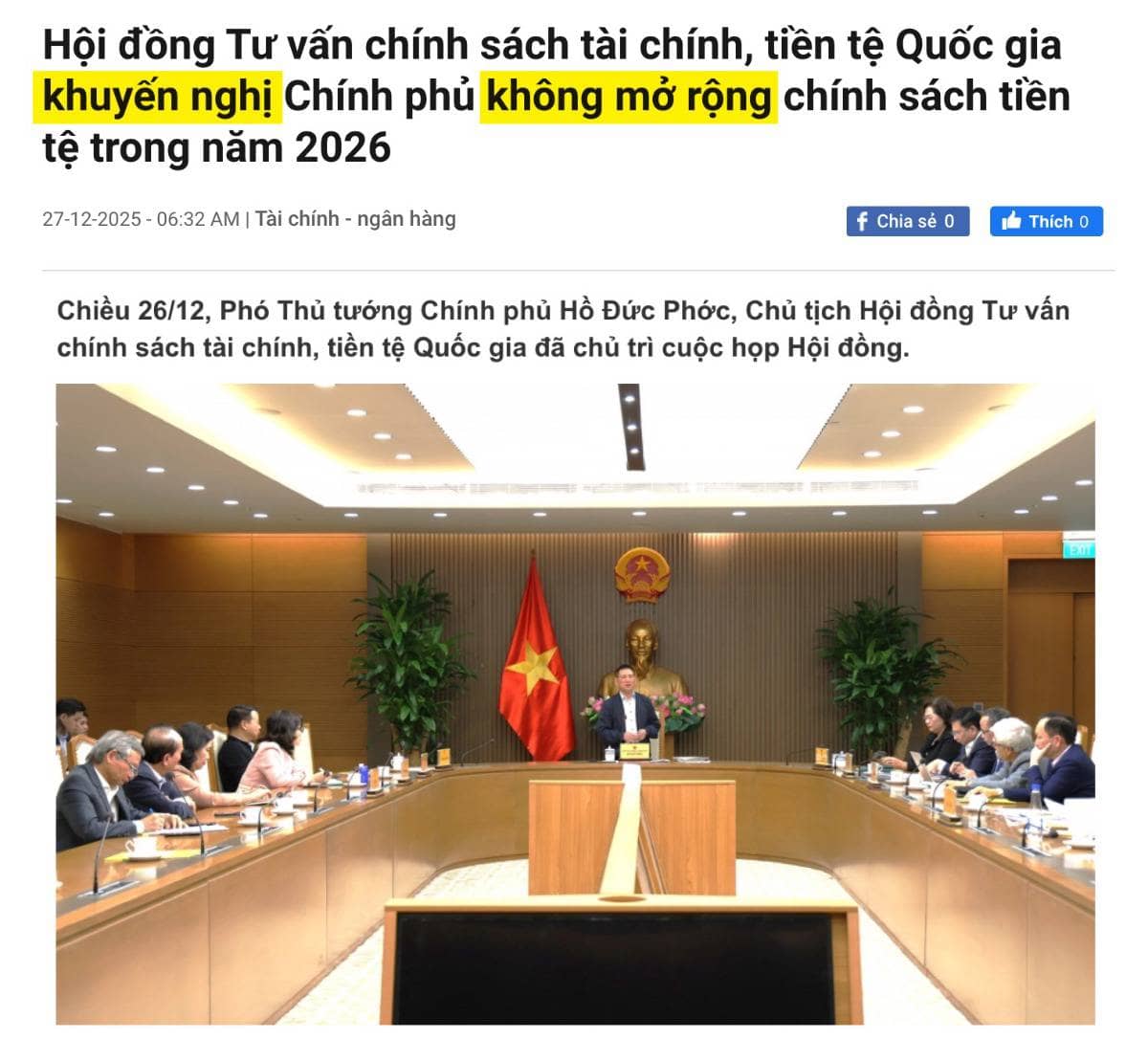Chính sách tiền tệ năm 2026 được khuyến nghị ưu tiên ổn định vĩ mô, không mở rộng thêm