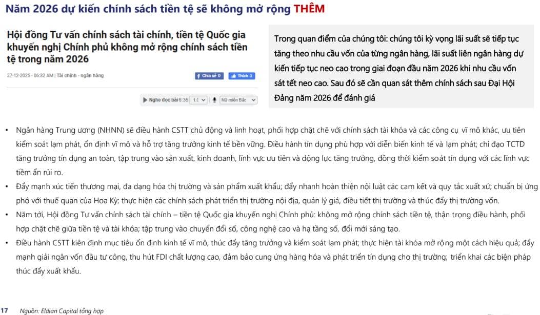 Thị trường chứng khoán sẽ thế nào khi năm 2026 cận kề | Báo cáo vĩ mô và thị trường tuần 52