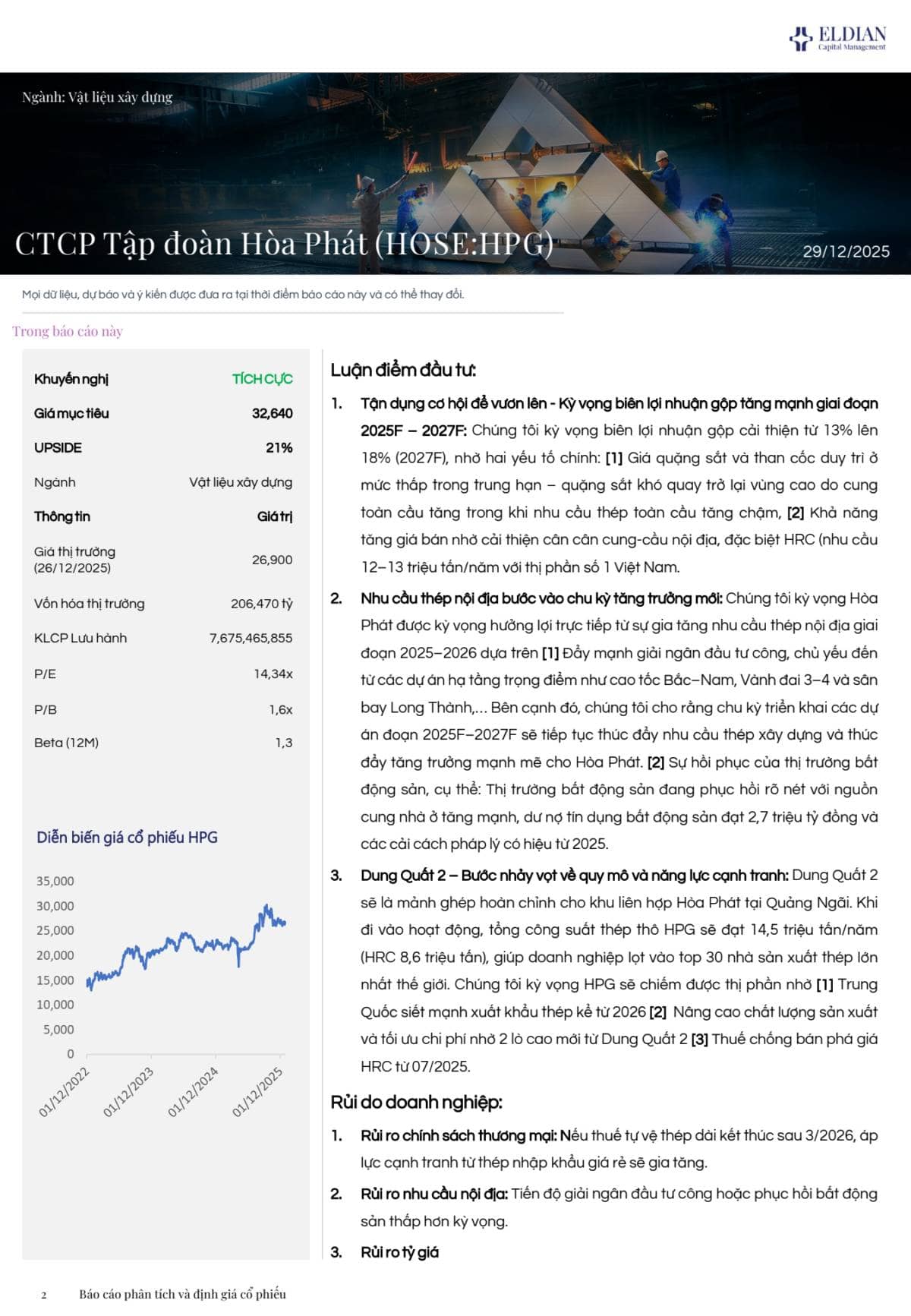 Báo cáo phân tích & định giá CTCP Tập đoàn Hòa Phát (HOSE: HPG)